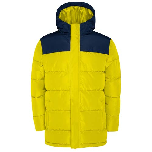 Veste isolante personnalisable unisexe Tallin ROLY Jaune et Bleu marine